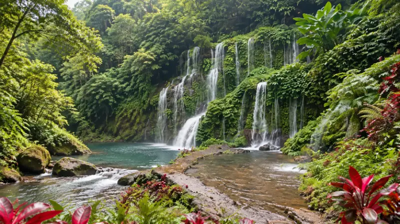 Petanu river landscape view